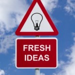 Fresh ideas sign in the sky