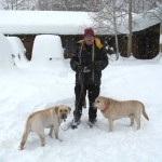 My dad and his 2 dogs 